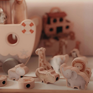 Ковчег деревянный Mrs. Ertha "Noah's Ark", бежевый